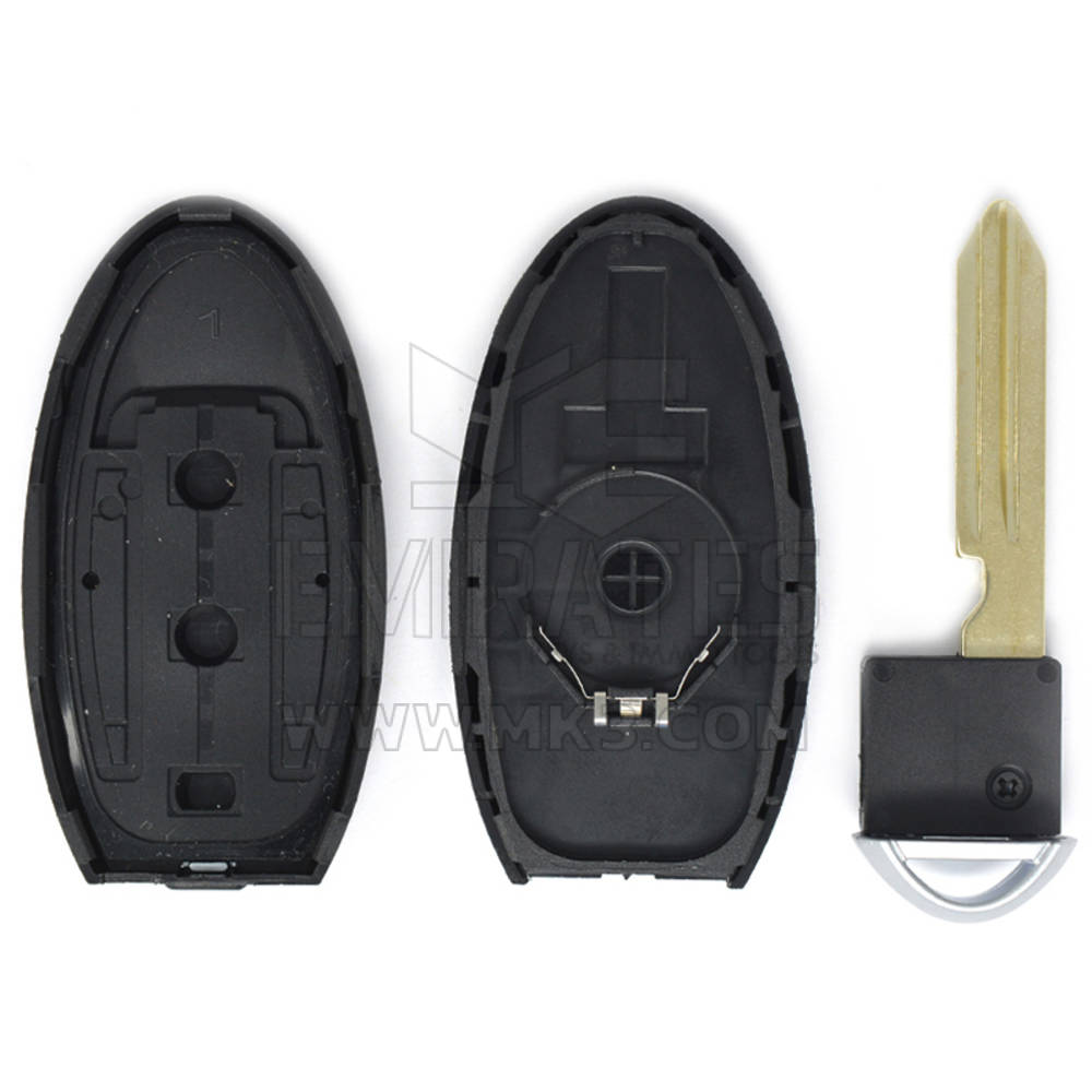 Nuovo aftermarket Nissan Smart Remote Key Shell 3 pulsanti Tipo di batteria centrale Alta qualità Miglior prezzo | Chiavi degli Emirati
