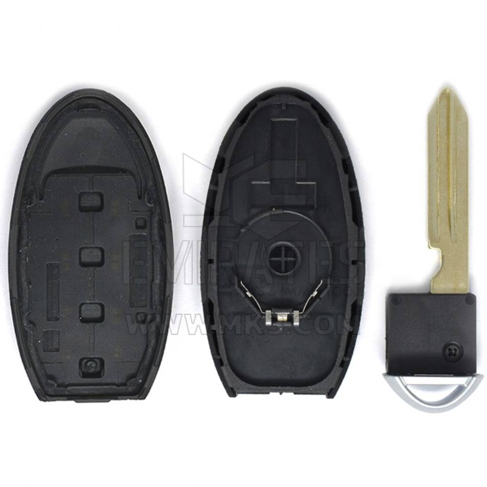 Coque de clé intelligente Infiniti pour Nissan Armada 2008 – 2012, 3 + 1 boutons, Type de batterie centrale, haute qualité, meilleur prix, nouveau marché secondaire | Clés des Émirats