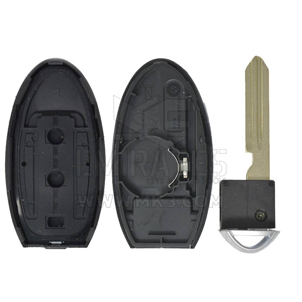 Novo aftermarket Nissan Smart Key Remote Shell 3 botões esquerdo tipo de bateria de alta qualidade melhor preço | Chaves dos Emirados