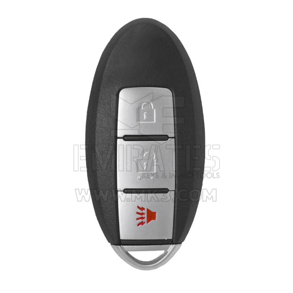 Coque de clé télécommande intelligente Nissan 2+1 boutons gauche, type de batterie