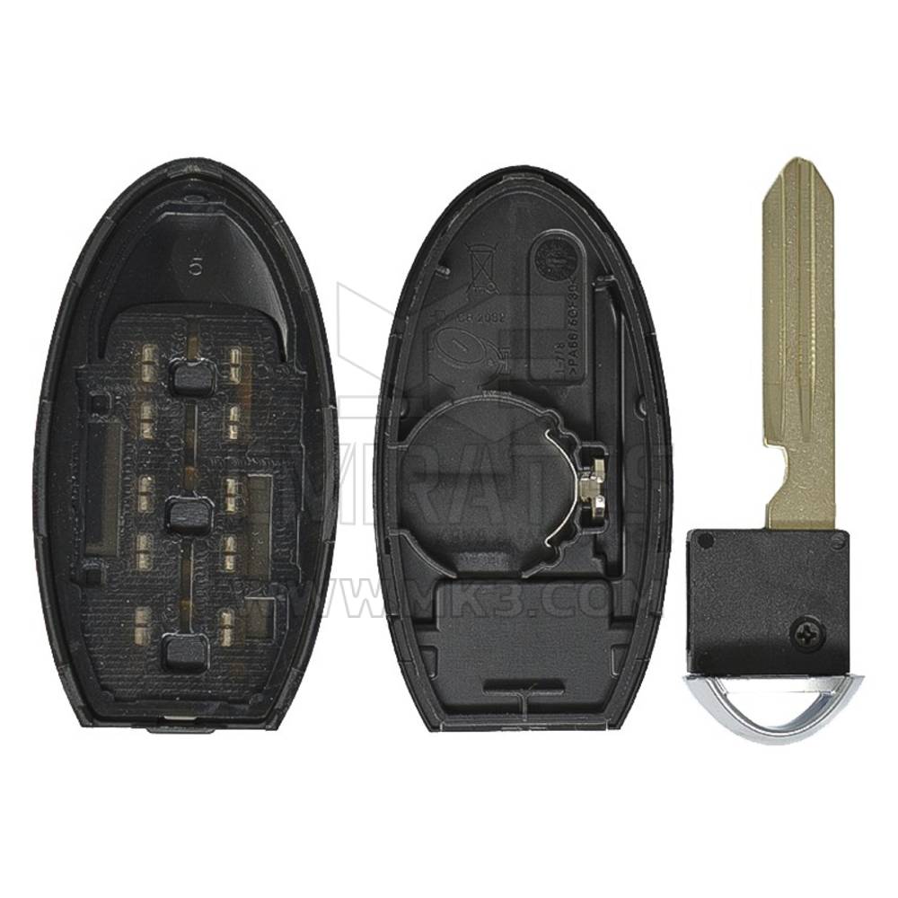 Pós-venda de alta qualidade Infiniti Smart Remote Key Shell 3 botões esquerdo tipo de bateria, Emirates Keys tampa da chave remota | Chaves dos Emirados