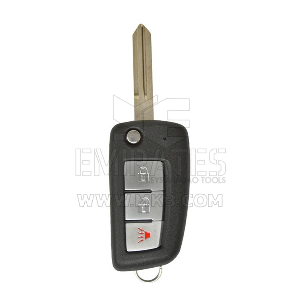 Nuevo mercado de accesorios Nissan Rogue Flip Remote Key Shell 2+1 botón con pánico alta calidad mejor precio | Cayos de los Emiratos