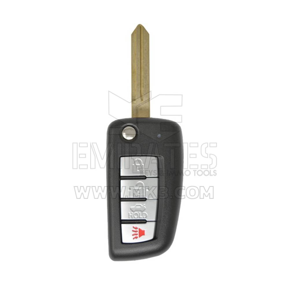 New Aftermarket Nissan Rogue Flip Remote Key Shell 3+1 Button With Panic High Quality Best Price | Emirates Keys