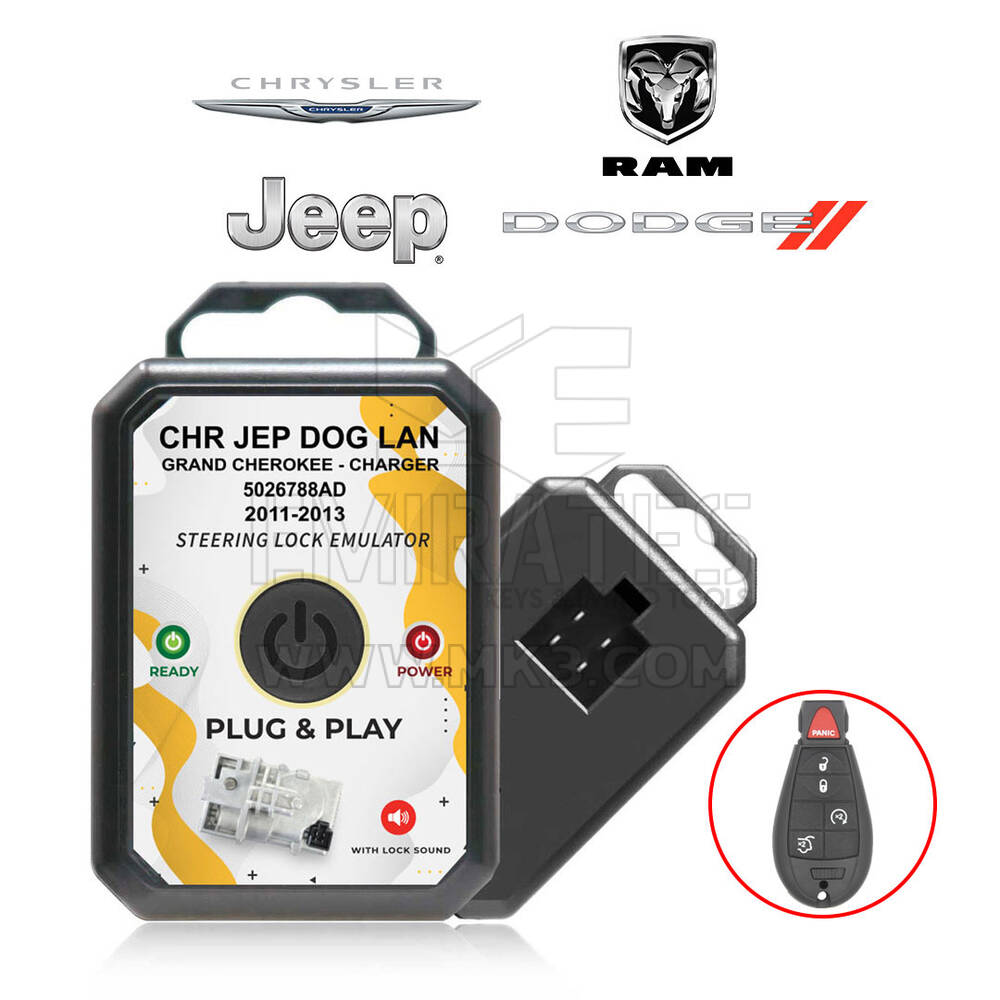 Jeep Grand Cherokee Chrysler Dodge 2011-2013 Simulador de emulador de bloqueo de dirección