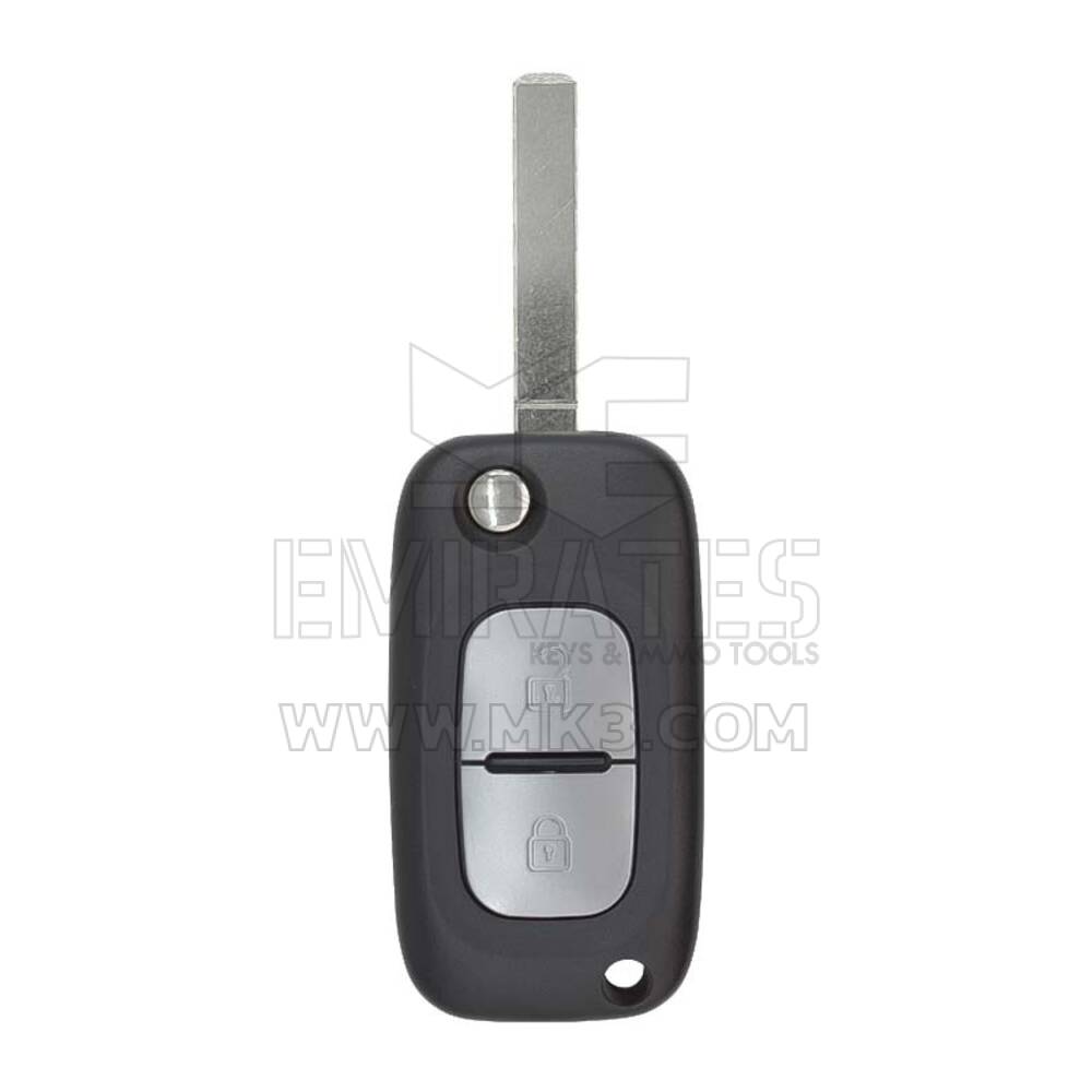Clé à distance Nissan, nouvelle clé à distance à rabat modifiée Nissan Micra Note Navara Qashqai 2 boutons transpondeur 433 MHz / PCF7946 - Emirates Keys