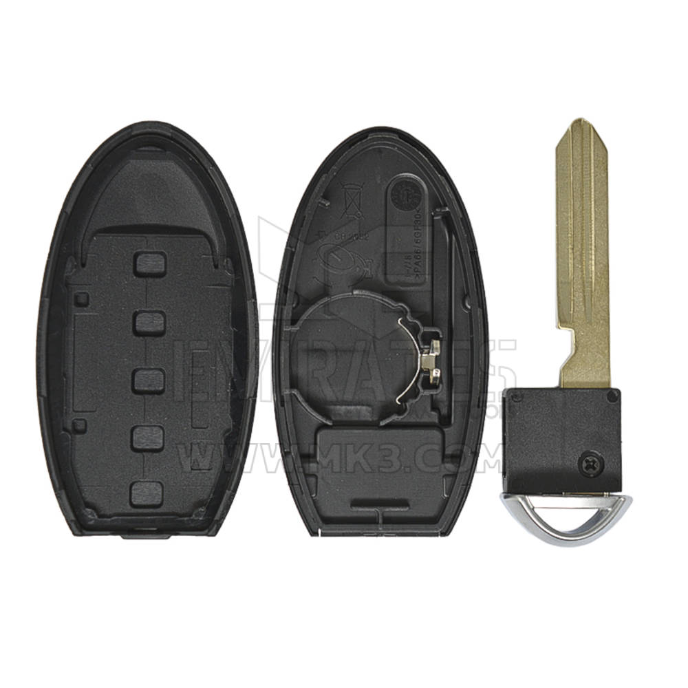 Nuova Infiniti Nissan Altima 2013-2020 Smart Key Remote Shell 4+1 pulsanti Sinistra Tipo batteria Alta qualità Miglior prezzo | Chiavi degli Emirati