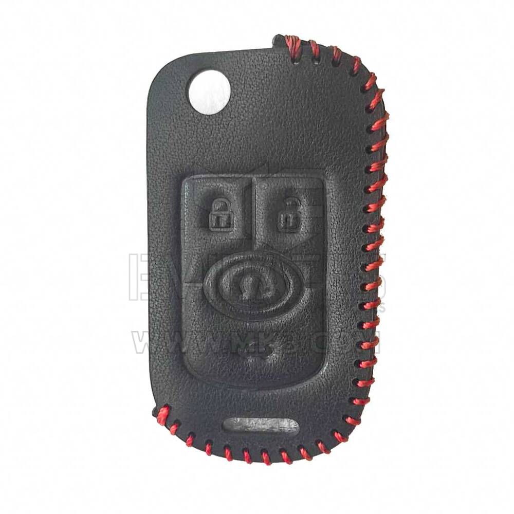 Etui en cuir pour clé à distance Buick Flip 4 boutons BK-G | MK3