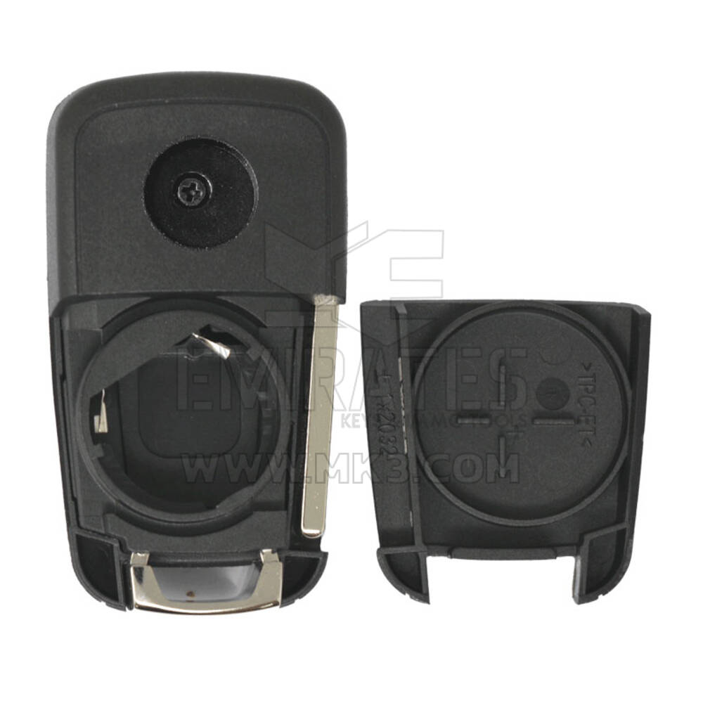 New Aftermarket Opel Chevrolet Flip Remote Key Shell 2 Buttons - Emirates Keys Remote case, Car remote key cover, Key fob shells replacement at Low Prices.
