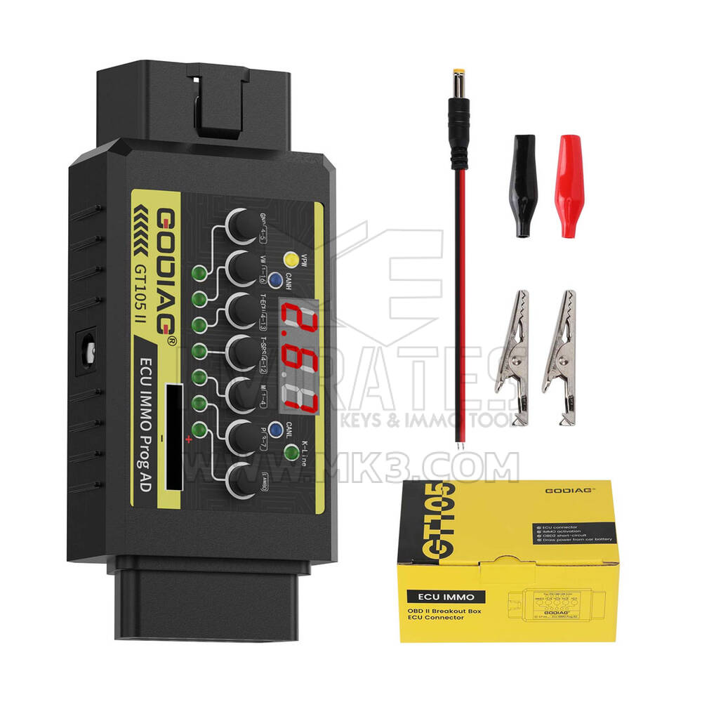 GODIAG GT105 II ECU IMMO Prog AD OBD2 Break Out Box Connettore ECU | MK3