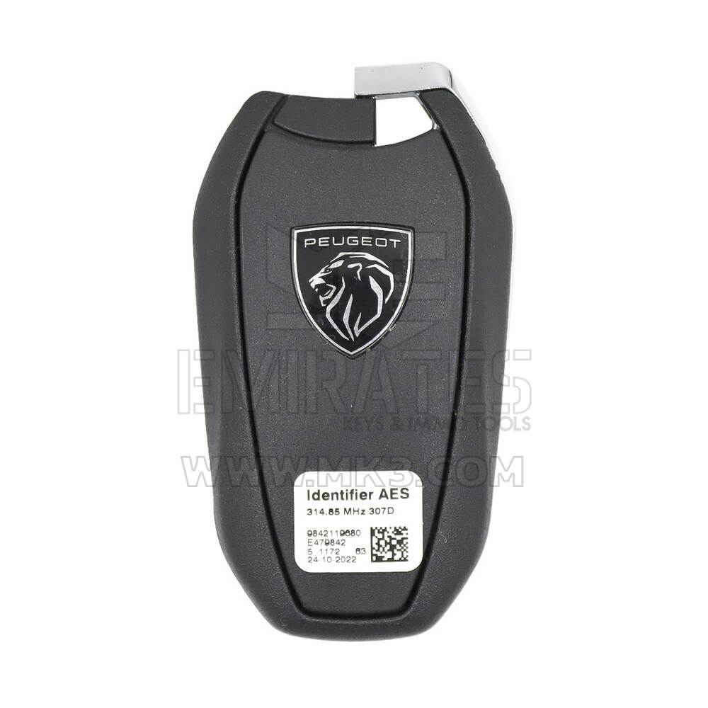 Оригинальный интеллектуальный дистанционный ключ Peugeot, 3 кнопки, 314,85 МГц, FSK | МК3