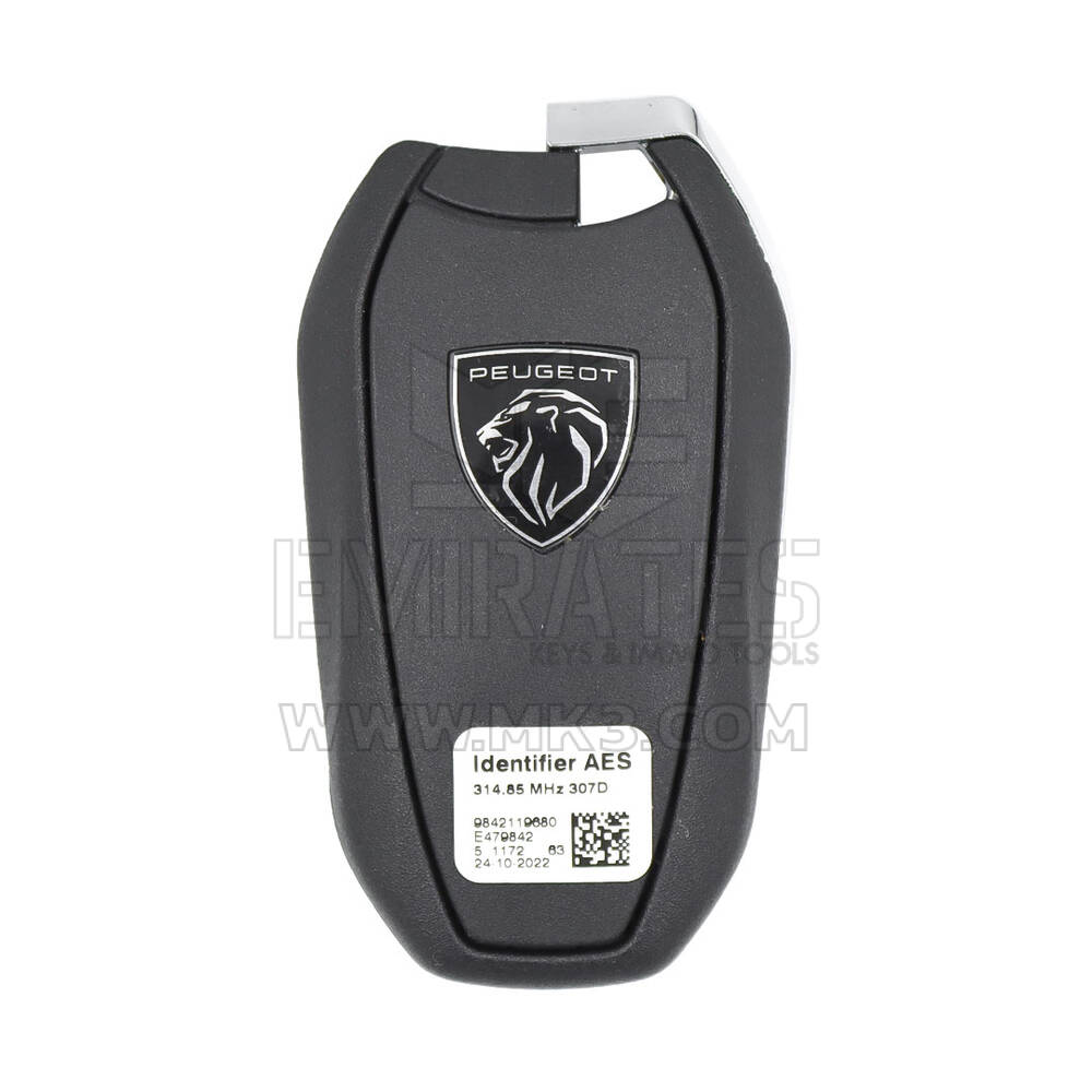 Chiave telecomando Smart originale Peugeot 3 pulsanti 314,85 MHz FSK | MK3