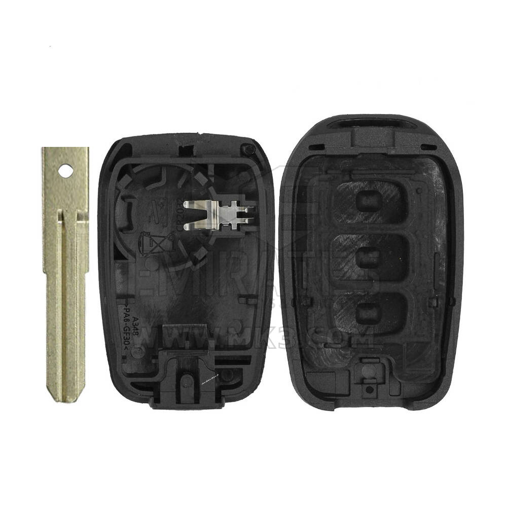 High Quality Aftermarket REN - Renault Non-Flip Remote Key Shell 3 Buttons NSN11 Blade , Remote key cover, Key fob shells replacement at Low Prices | Emirates Keys