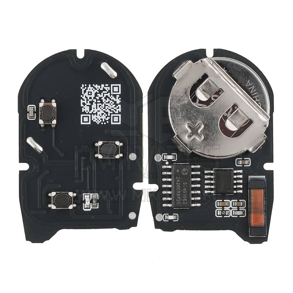 Chave Remota Ford Azul Nova de Reposição com 3 Botões e Transponder de 433 MHz ID: Texas Crypto TX/CR 4D 63/6F - Número da Peça Compatível: 1499172 / 1721051 | Chaves Emirates