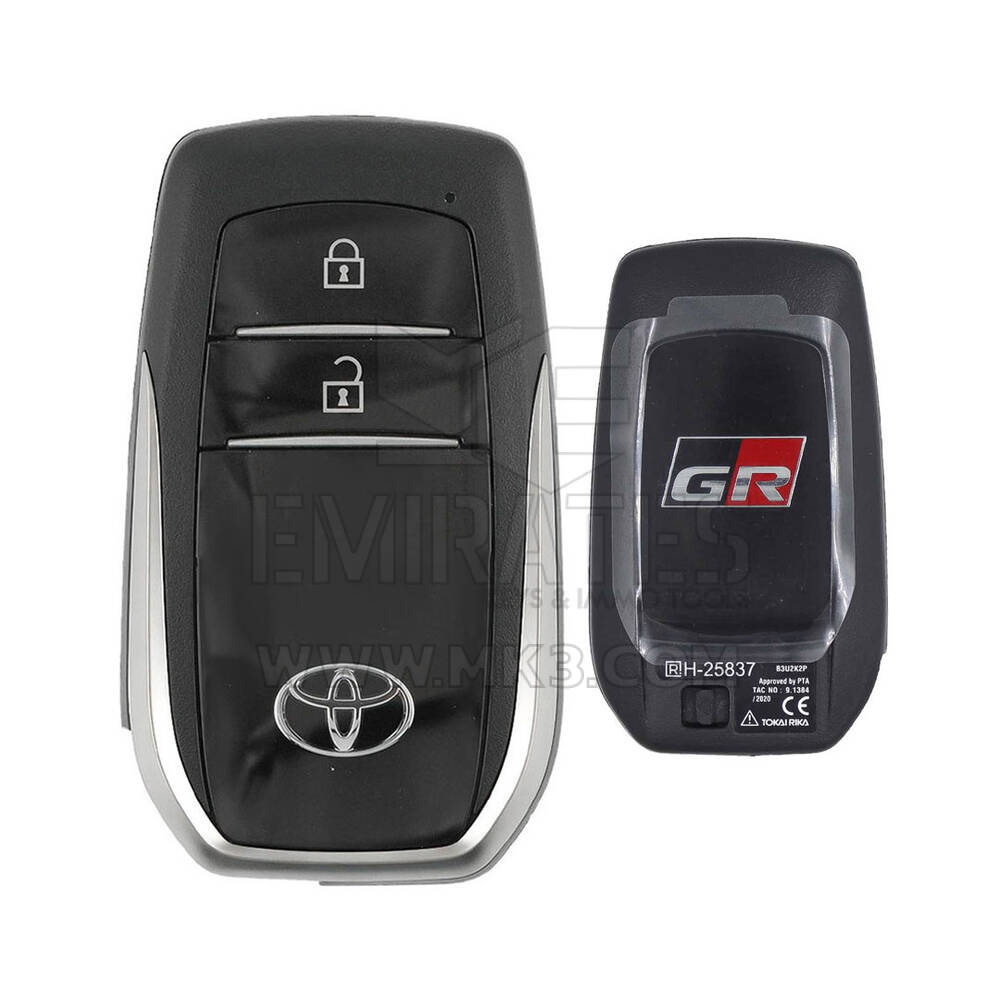 Toyota Hilux GR Sport 2016-2023, оригинальный ключ, 2 кнопки, 433 МГц