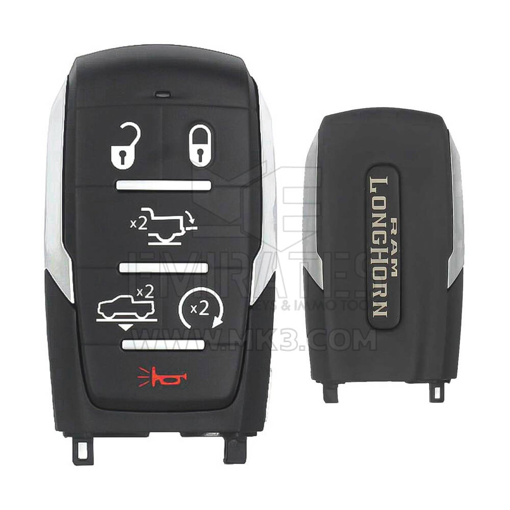 Dodge RAM 1500 Limited Longhorn 2019-2024 Genuine Smart Remote Key 6 Buttons 433MHz 68584158AA