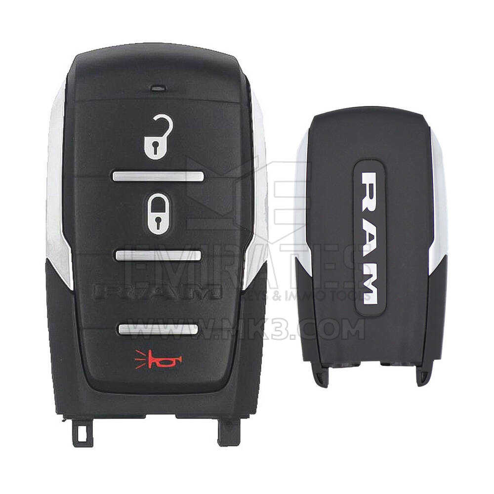 Dodge RAM 2019-2024 Chiave telecomando intelligente originale 3 pulsanti 433 MHz 68575600AA, 68584151AA
