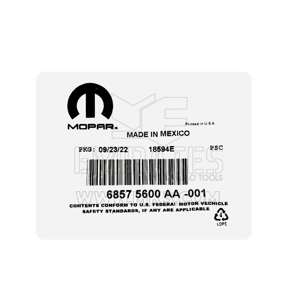 New Dodge RAM 2019-2024  Genuine / OEM Smart Remote Key Chrome Side 3 Buttons 433MHz 68575600AA, 68584151AA, 68291687AB, 68291687AC, 68291687AD, 68291687AE, 68442905AB | Emirates Keys