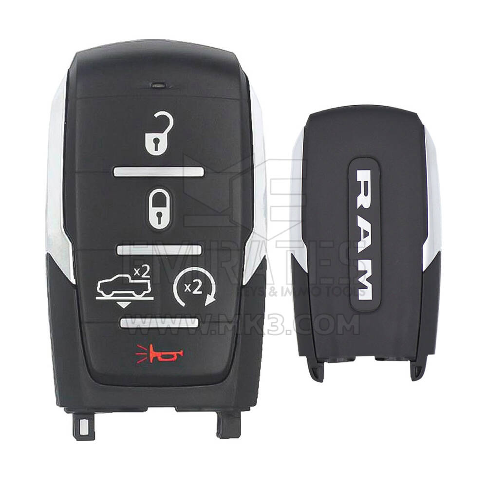 Dodge RAM 2019-2024 Llave remota inteligente genuina 5 botones 433MHz 68584154AA, 68575603AA