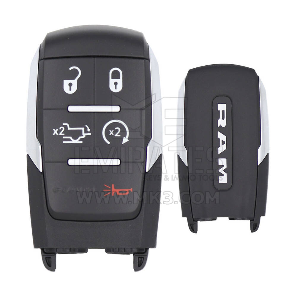 Dodge RAM 2019-2024 Llave remota inteligente genuina 5 botones 433MHz 68575429AA