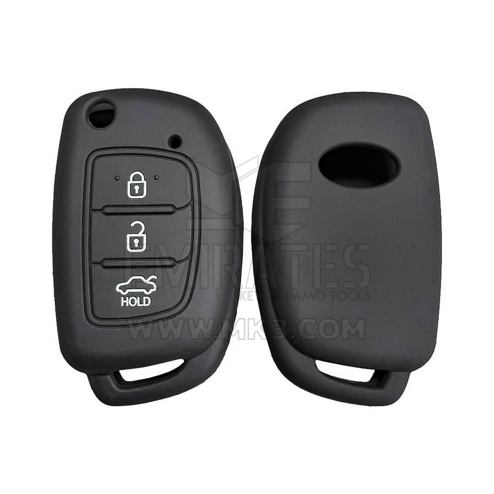 Coque en silicone pour clé à distance Hyundai Flip 3 boutons