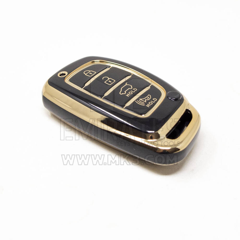 غطاء نانو عالي الجودة جديد لما بعد البيع لسيارة Hyundai Tucson Smart Remote Key 4 أزرار بدء تلقائي باللون الأسود | الإمارات للمفاتيح