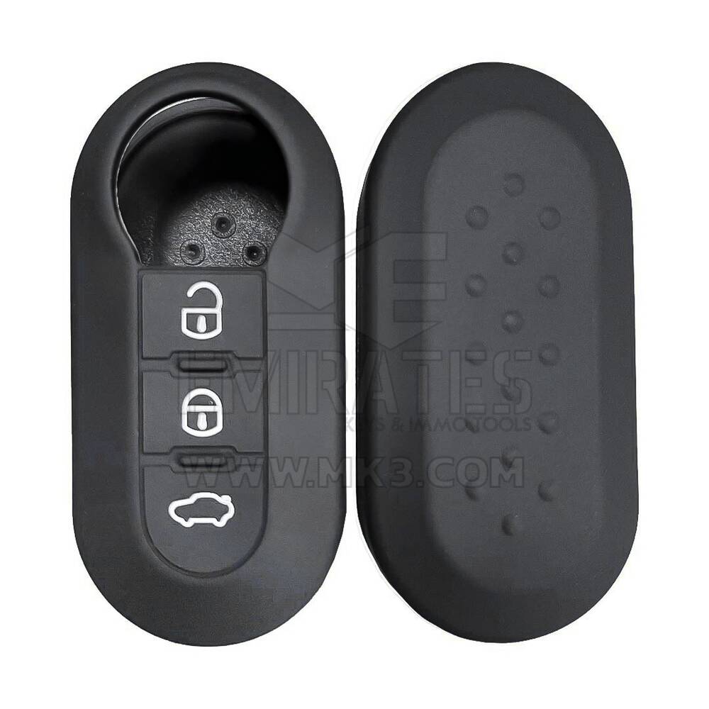 Funda de silicona para Fiat Doblo Ducato Flip Remote Key 3 botones