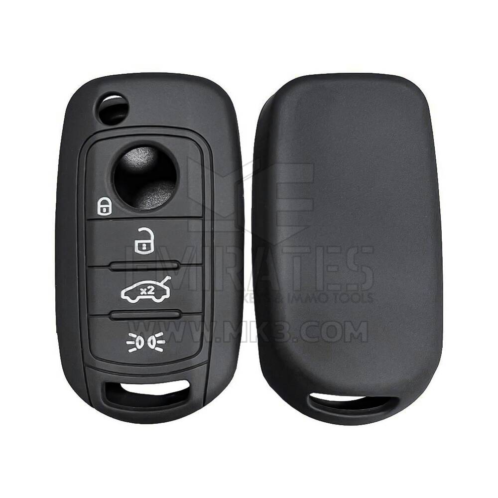 Funda de silicona para Fiat EGEA Flip Remote Key 4 botones
