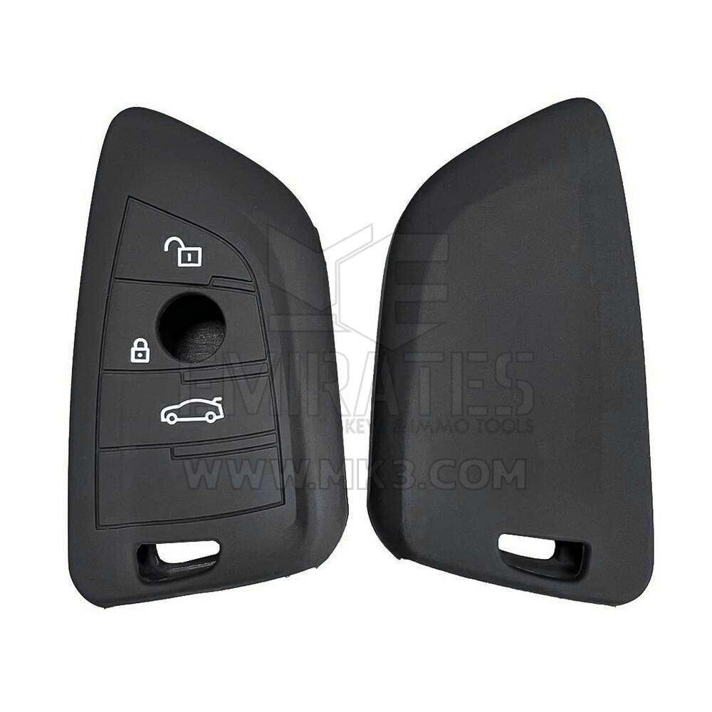 Coque en silicone pour clé à distance intelligente BMW série FEM F 3 boutons