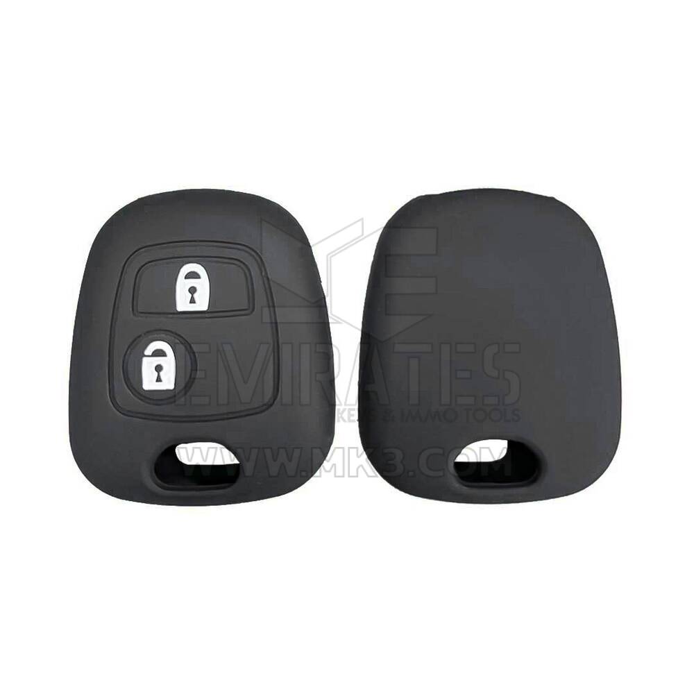 Capa de silicone para Peugeot 2003-2012 Remote Key 2 botões