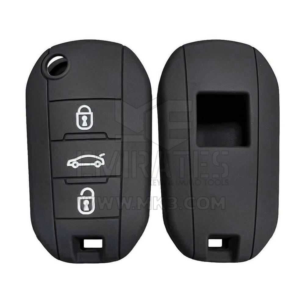 Capa de silicone para Peugeot Citroen 2013-2017 Flip Remote Key 3 botões