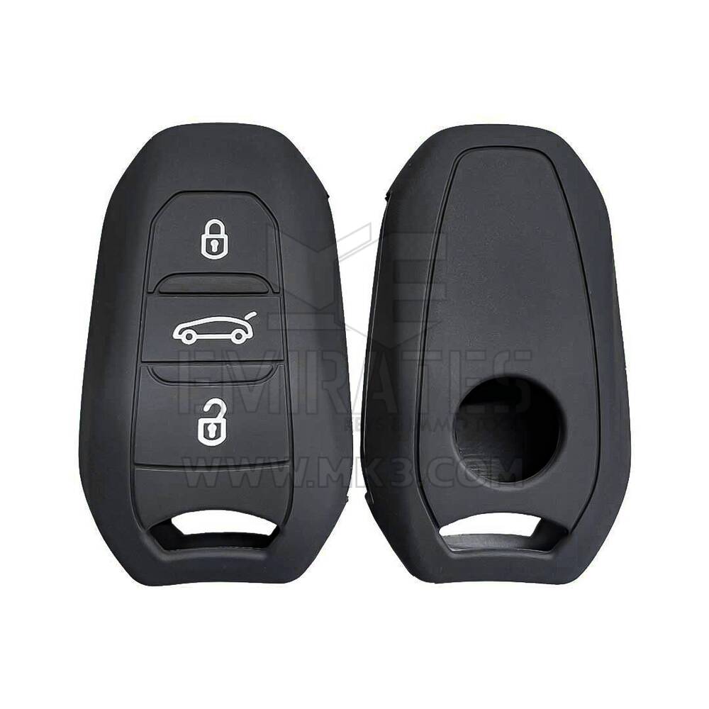 Funda de silicona para Peugeot Citroen 2015-2017 Flip Remote Key 3 Botones