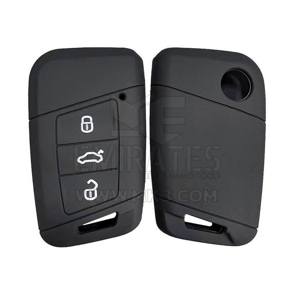 Capa de silicone para controle remoto inteligente Volkswagen 3 botões