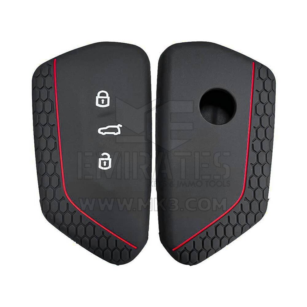 Силиконовый чехол для Volkswagen Golf 8 KD B33 Smart Remote Key 3 кнопки