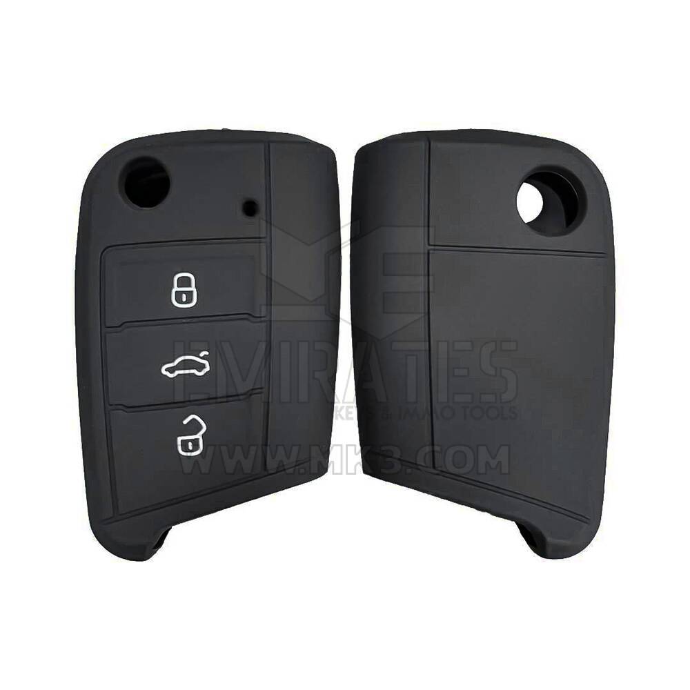 Funda de silicona para Volkswagen tipo B Flip Remote Key 3 botones