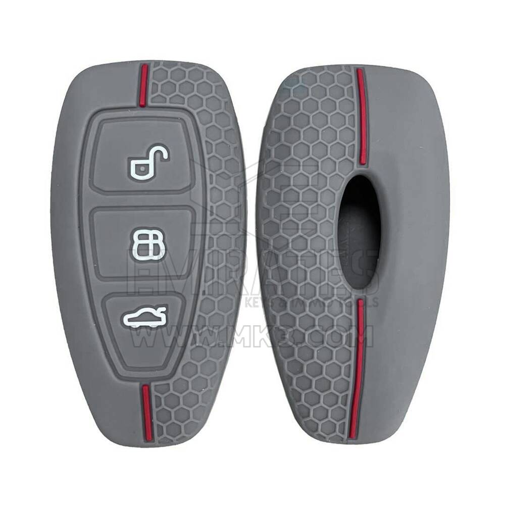 Silicone Engraved Case For Ford Remote Key 3 Buttons