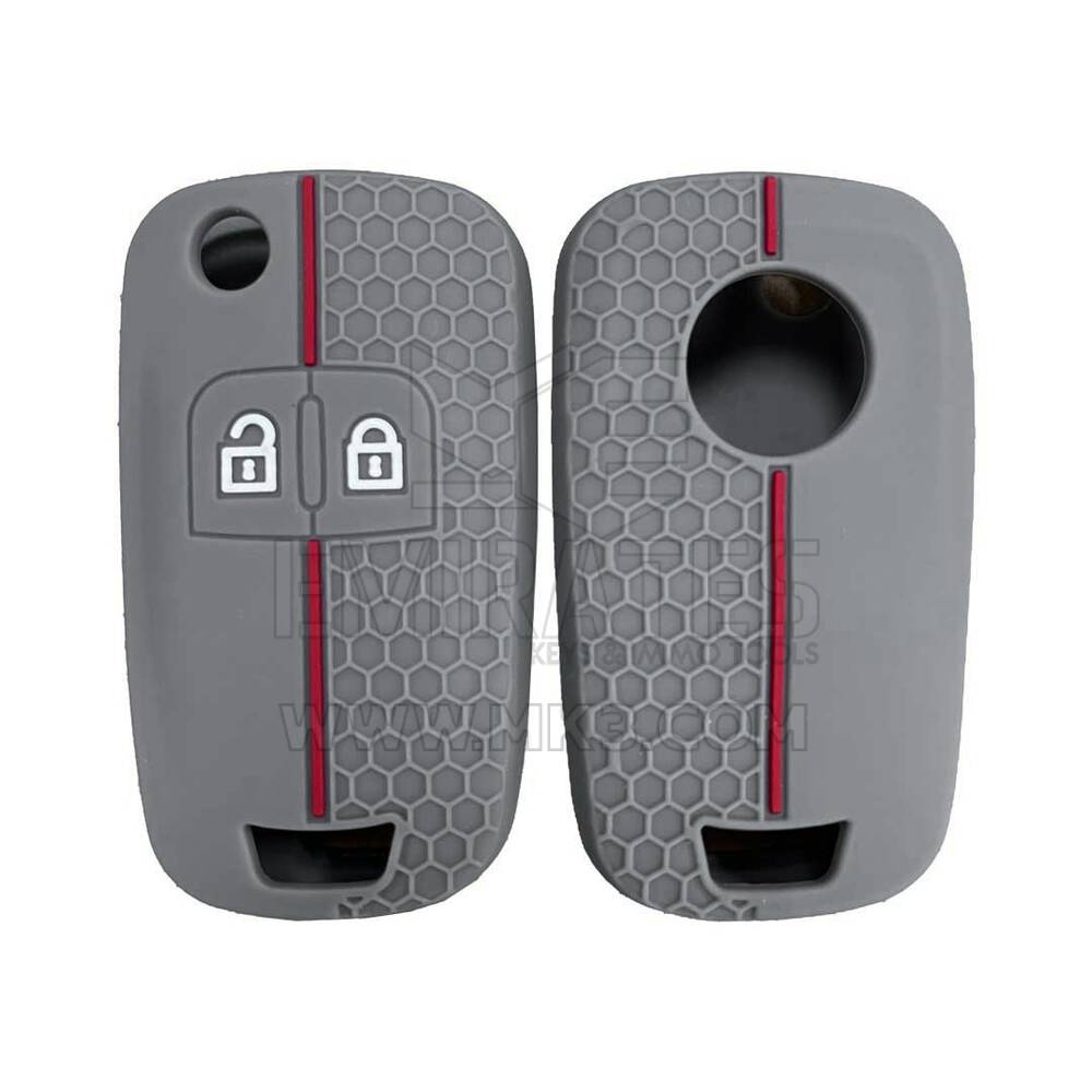 Estojo gravado em silicone para controle remoto Opel Flip 2 botões