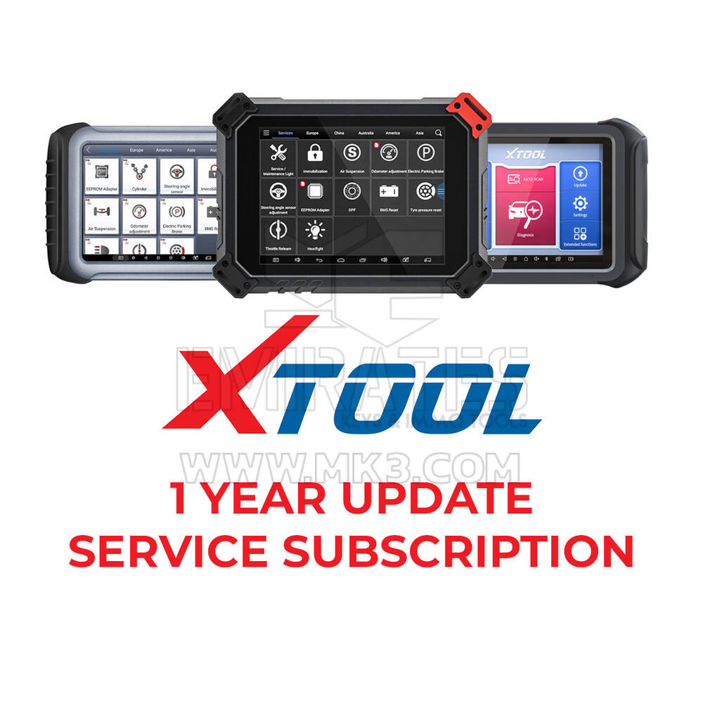 Xtool - X100 PAD Elite, H6 Elite, PS80, PS90, H6 Pro 1 Yıllık Güncelleme Hizmeti Aboneliği