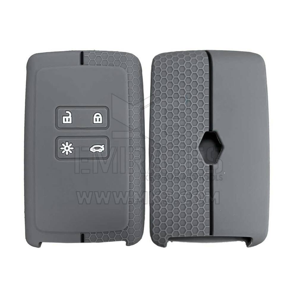 جراب محفور من السيليكون لـ REN Megane4 Smart Remote Card 4 أزرار