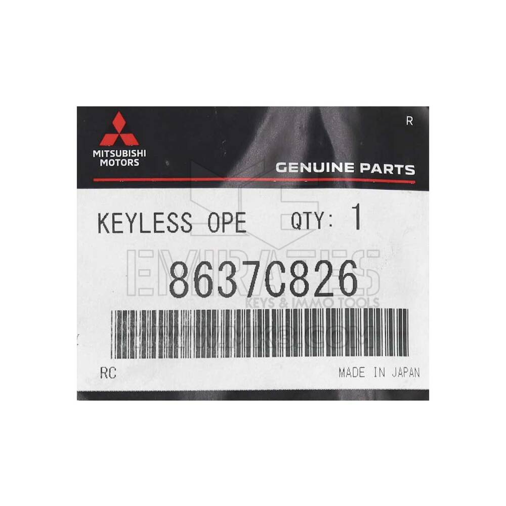 Clé à distance intelligente d'origine/OEM Mitsubishi Lancer 2008-2017 3 + 1 boutons 315 MHz 8637B885, 8637A228,8637C826 FCCID : OUC644M-KEY-N | Clés Emirates