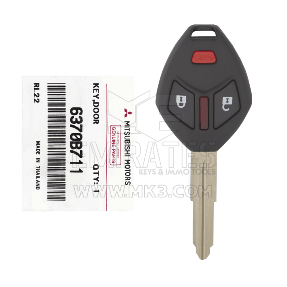 Yepyeni Mitsubishi Mirage 2014 Orijinal/OEM Uzak Anahtar 2+1 Düğme 315MHz 6370B711 / FCCID: OUCG8D-625M-A-HF | Emirates Anahtarları