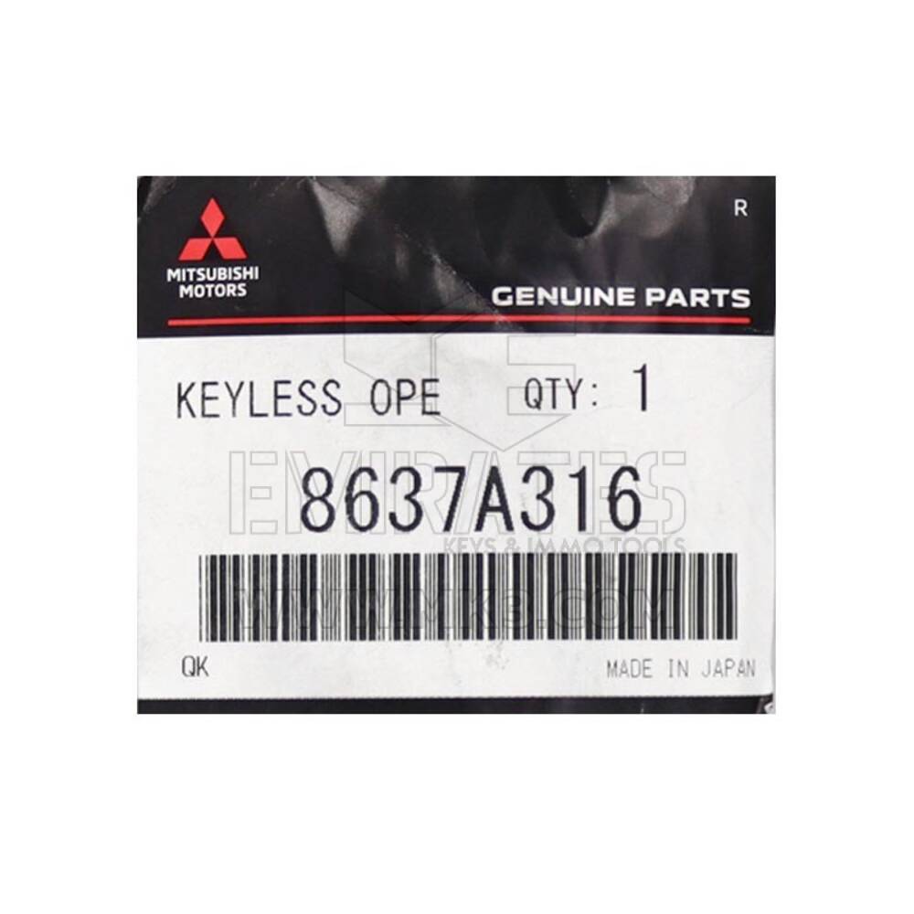 Mitsubishi Outlander 2008-2021 Clé intelligente d'origine/OEM 3 boutons 315 MHz 8637A316/8637C803/FCCID : OUC644M-KEY-N FCCID | Clés Emirates