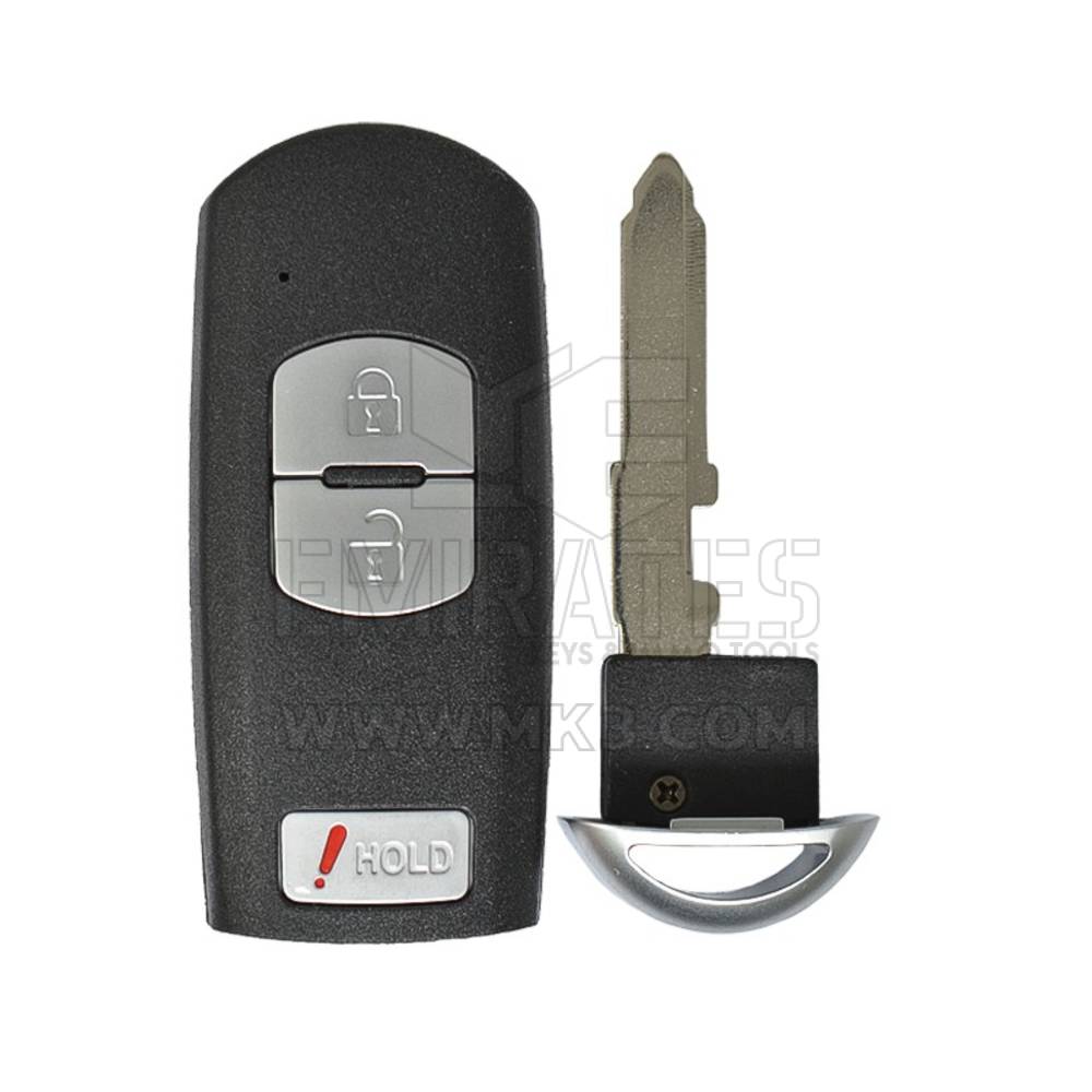 Coque de clé à distance intelligente Mazda CX-7 2012 de haute qualité 2 + 1 bouton, coque de clé à distance Emirates Keys, remplacement de coques de porte-clés à bas prix.