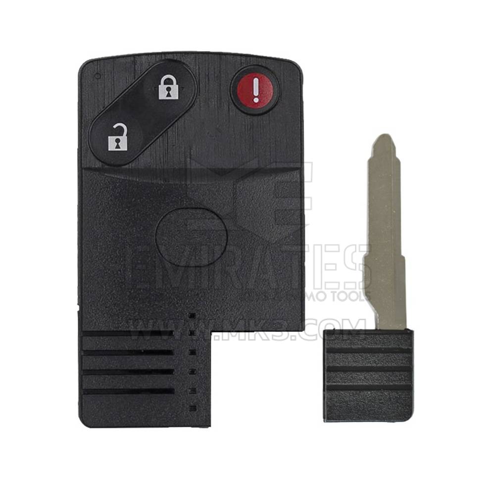 High Quality Mazda Card Remote Shell 3 Buttons, Emirates Keys Remote case, Car remote key cover, Key fob shells replacement at Low Prices.