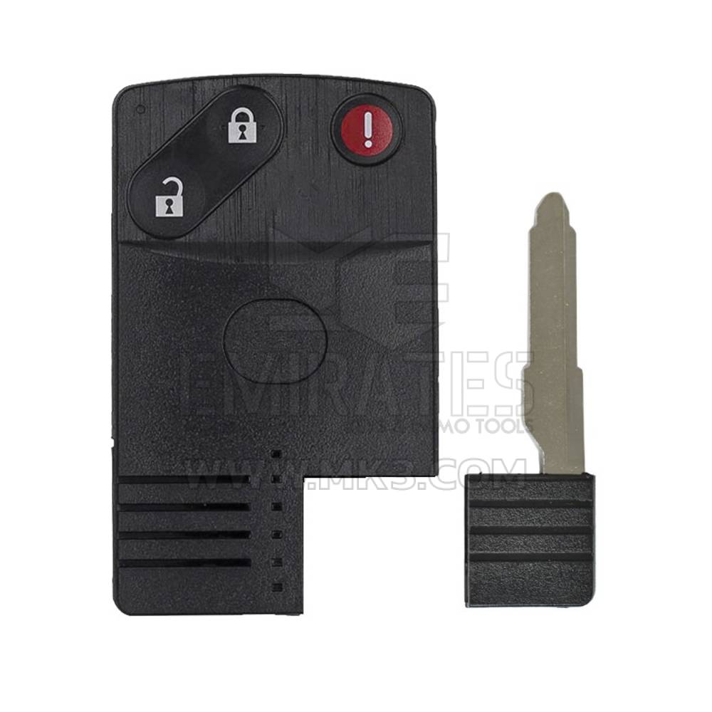 Coque de télécommande de carte Mazda de haute qualité 3 boutons, étui à distance pour clés Emirates, couvercle de clé à distance de voiture, remplacement de coques de porte-clés à bas prix.