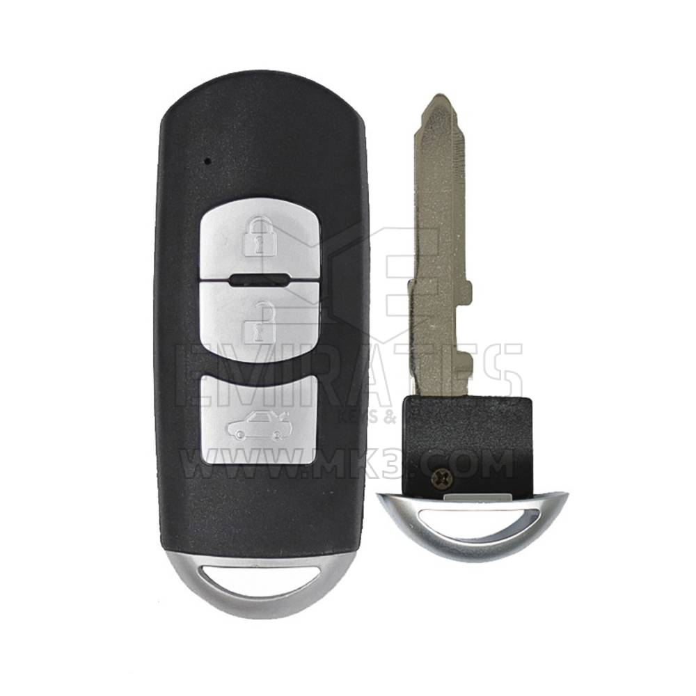 Shell de chave inteligente Mazda de reposição de alta qualidade com 3 botões, capa de chave remota Emirates Keys, substituição de invólucros de chaveiro a preços baixos.