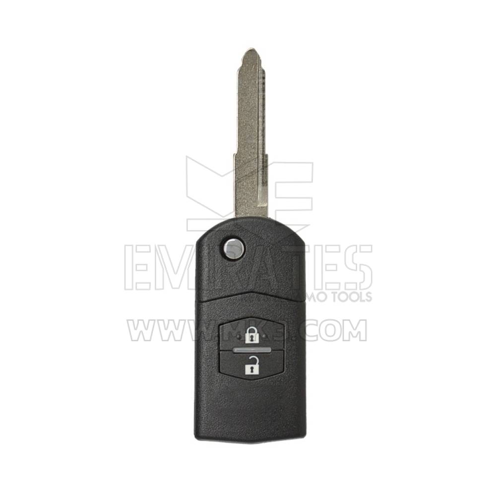 Coque de clé à distance Mazda Flip 2 boutons avec tête de haute qualité, étui à distance Emirates Keys, couvercle de clé à distance de voiture, remplacement de coques de porte-clés à bas prix.