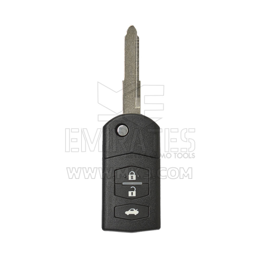 Guscio chiave telecomando Mazda Flip di alta qualità a 3 pulsanti con testa, custodia telecomando Emirates Keys, copertura chiave telecomando auto, sostituzione gusci portachiavi a prezzi bassi.