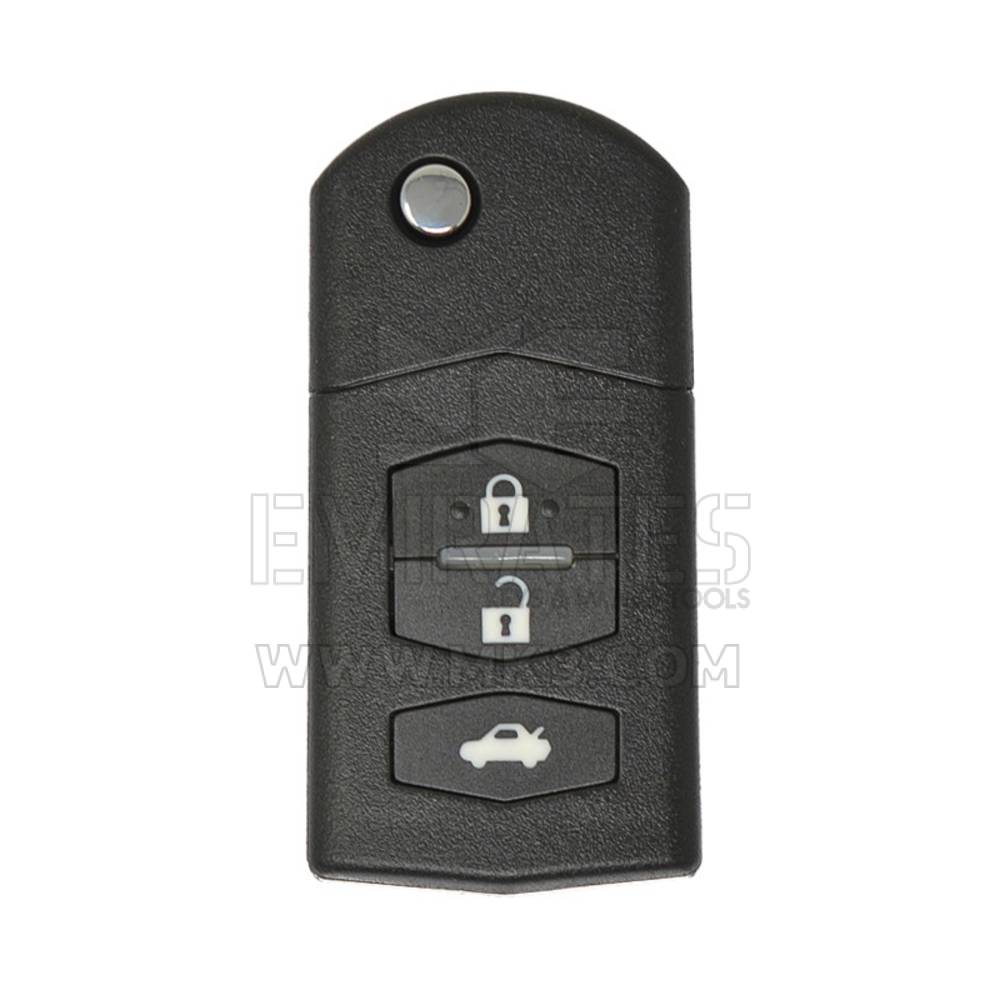 Mazda Flip Remote Key Shell 3 botões com cabeça