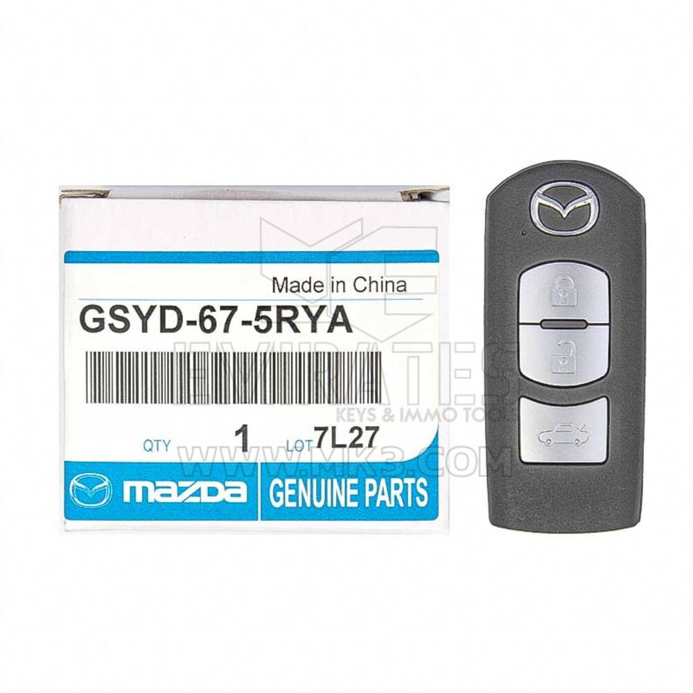 НОВАЯ Mazda 6 2010 Подлинный/OEM Smart Key Remote 3 Кнопки 433 МГц GSYD-67-5RYA GSYD675RYA - FCCID: 5WK434O3D | Ключи от Эмирейтс