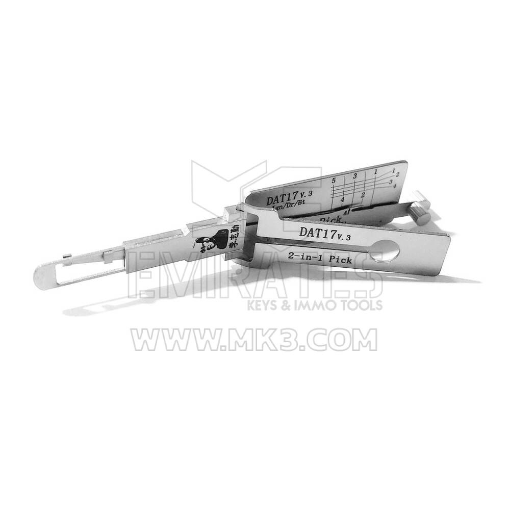 Herramienta decodificadora de púas 2 en 1 Lishi original DAT17 | MK3